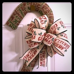 Candy cane wreath